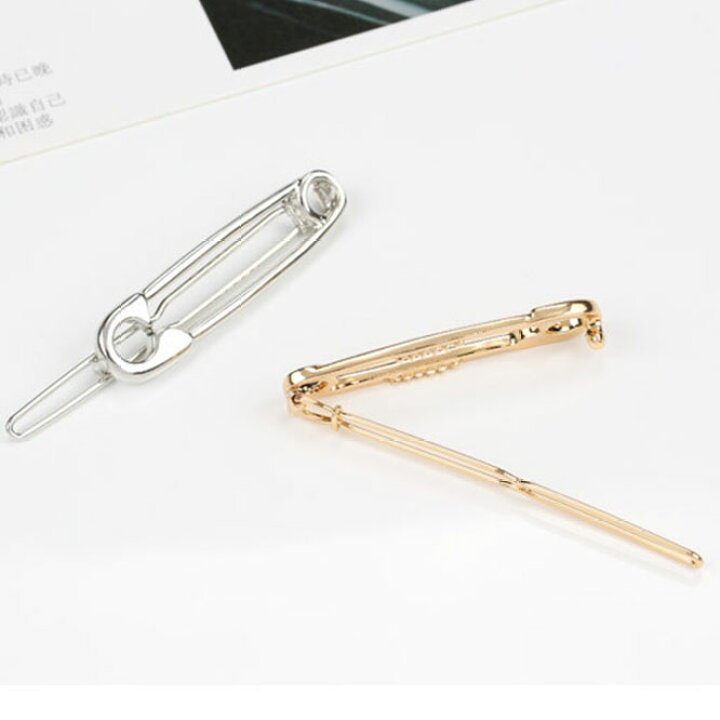 楽天市場 ヘアピン 安全ピンモチーフ ヘアピン サイド留めやヘアアレンジのアクセント ヘアアクセサリー ヘアピン ゴールド シルバー 安全ピン モチーフ 美人髪 髪留め 髪止め ヘアバンド Ram180度