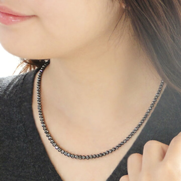 楽天市場】希少ミラーボールカット ブラックダイヤモンドネックレス  