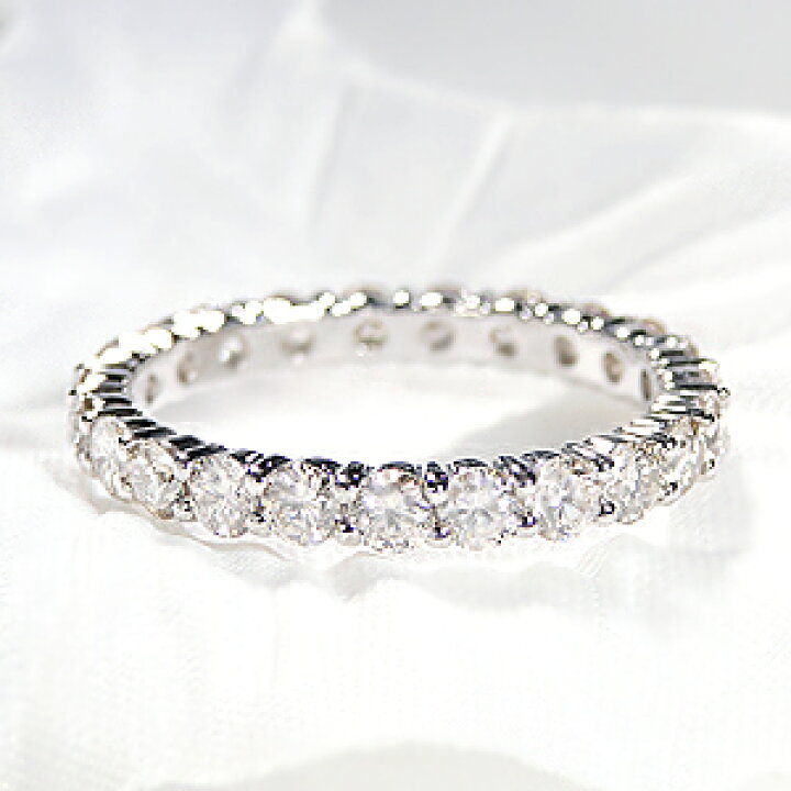 楽天市場】プラチナダイヤモンド リング・フルエタニティ・1.5ct 