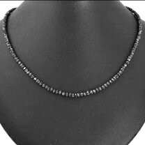 楽天市場】ブラックダイヤモンドネックレス 30ct aaa ブラックダイヤの通販
