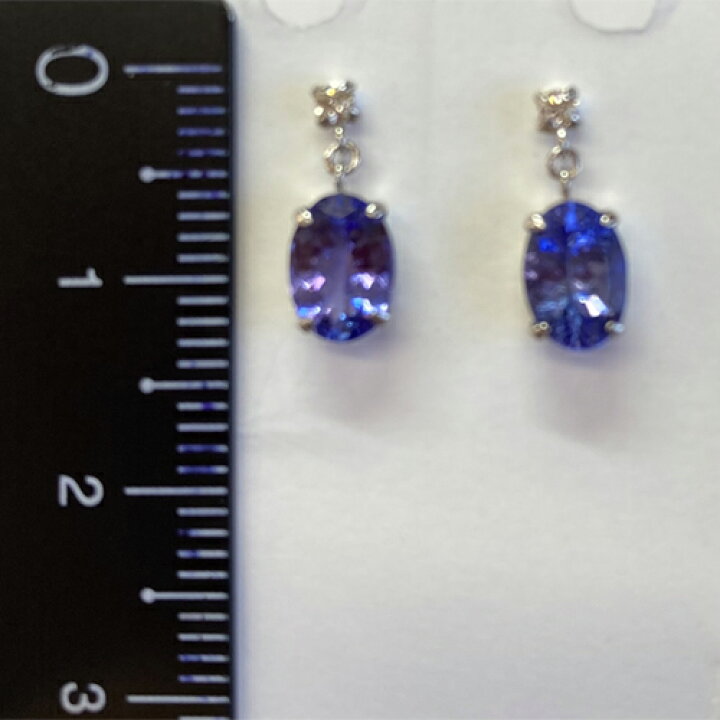 楽天市場】PT900タンザナイト(5mm×7mm) ダイヤブラピアス プラチナ 