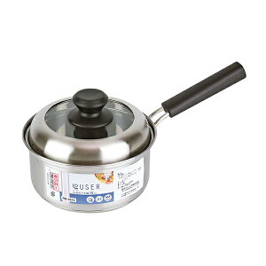 ローザー IH対応片手鍋16cm(ガラス窓付蓋)