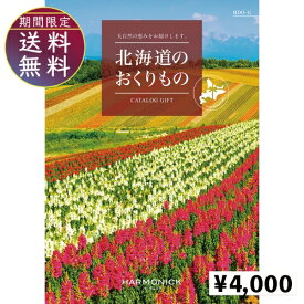 北海道のおくりもの4000円コース　カタログギフト 引き出物 内祝い 出産内祝い 結婚内祝い ギフト 香典返し 法要 快気祝い 快気内祝い 新築内祝い お祝い返し お祝い お礼 御礼 御挨拶 定番 記念品 お中元 御中元 お歳暮 御歳暮 グルメ おしゃれ 大量 まとめ買い