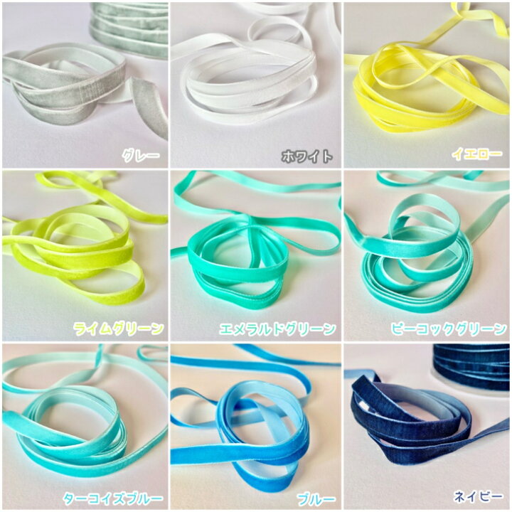 ハンドメイド☆リボン☆ヘアゴム☆シルバースター☆グリーン  