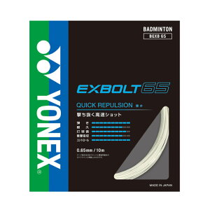 YONEX ���l�b�N�X �o�h�~���g���K�b�g �G�N�X�{���g65 (200M) �z���C�g BGXB65-2