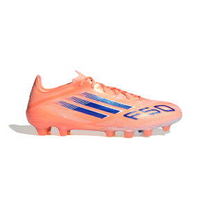 adidas アディダス サッカースパイク 大人用 F50 エリート HG/AG ジャパン レギュラーフィット 土・人工芝用 オレンジ/ブルー/ホワイト JH7646