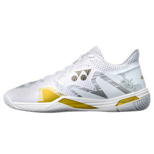 YONEX ヨネックス バドミントンシューズ パワークッション エクリプション Z メン メンズ ホワイト/ゴールド SHBELZ3M