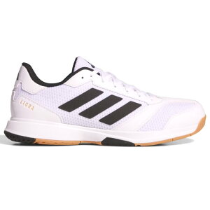 adidas �A�f�B�_�X �n���h�{�[���V���[�Y Ligra 8 ���O��8 ���M�����[�t�B�b�g �z���C�g/�u���b�N �C���h�A �����R�[�g�p �h�b�W�{�[�� JI1505