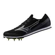 Mizuno ミズノ 陸上スパイク エックスファースト3 ワイド 3E相当 ブラック/シルバー 短・中・長距離・走…