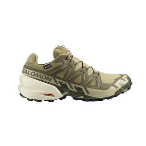 SALOMON �T������ �g���C�������j���O�V���[�Y SPEEDCROSS 6 GORE-TEX �����Y �O���[��/�J�[�L/�J�[�L L47985500026