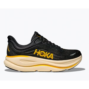 HOKA �z�J �����j���O�V���[�Y BONDI 9 �����Y �J�[�{�� �u���b�N/�C�G���[ �S�[���h 1162011