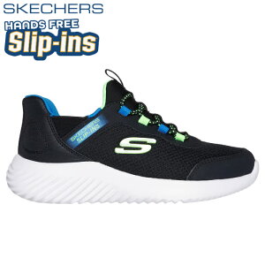 �L�b�Y �n���Y�t���[ �X�j�[�J�[ SKECHERS �X�P�b�`���[�Y �V���[�Y �X���b�v�C���Y �o�E���_�[ �u���X�N�o�[�X�g �u���b�N �W���j�A �q�� 403822L-BBLM