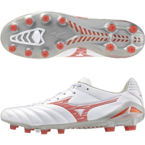 MIZUNO ミズノ モナルシーダネオ3プロ サッカースパイク 土 人工芝 天然芝 人工皮革 耐久性 ホワイト P1GA242260