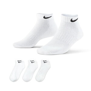 NIKE ナイキ 3P エブリデイ クッションド トレーニング LOW ソックス 靴下 3足組 スポーツ トレーニング ホワイト SX7670-100