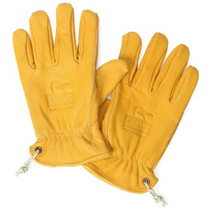 CHUMS `X Booby Face Leather Gloves u[r[tFCXU[O[u EH[}[  Yellow CH09-1271