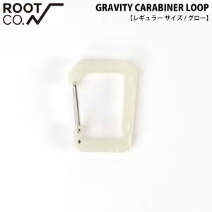 ROOT CO. ���[�g�R�[ GRAVITY CARABINER LOOP �y���M�����[�T�C�Y/�O���[�i�~���j�z �i�C�����V���[�g�x���g�t���J���r�i 34×44×9mm