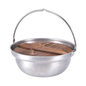 UNIFLAME ユニフレーム 焚き火鍋 30cm 木蓋 約6L ステンレス鋼 ツル付き 調理器具 キャンプ 660003