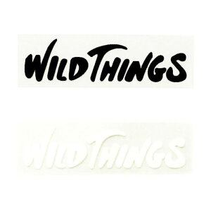 WILD THINGS ���C���h�V���O�X CUTTING LOGO STICKER �J�b�e�B���O ���S�X�e�b�J�[ �u���b�N �z���C�g WT21262TA
