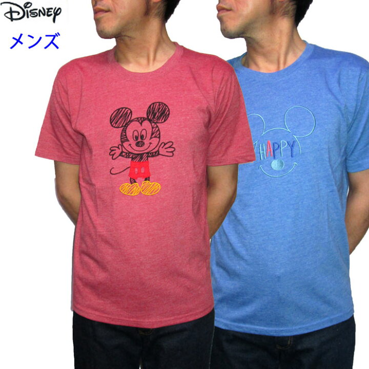 楽天市場 メンズ ファション トップス 半袖 ディズニー 杢mix シシュウ入 刺繍 Tシャツ 人気 キャラクター ブランド オシャレ 可愛い かわいい 紳士 男性 用 紳士服 カジュアル M L Ll サイズ 無地 Disney Tシャツ ミッキー ホワイト メール便対応商品 アールアンドビー