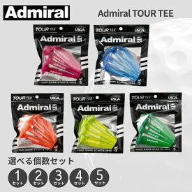 アドミラル Admiral Tour Tee Neon ツアーティー ネオン 5pcs ロングティー 蛍光色 5本パック 耐久性 紛失防止 飛距離 安定性 ゴム ポリカーボネイト 80mm コンペ景品 あーるアンドえす