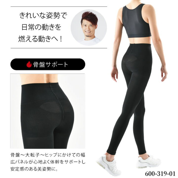 楽天市場】Be-fit 燃活Rサポート 美脚レギンス (光電子) エルローズ 