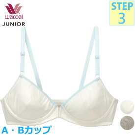 ワコール Wacoal ジュニアブラジャー (Aカップ/Bカップ) フェアリーティアラ 3/4カップブラ フロントホックブラ ステップ3 入園準備 入学準備 CFX301 【F】