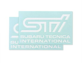 SUBARU/スバル STI【ステッカーB(ホワイト)】2枚入り STSG14100280