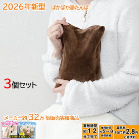 2026年型最新 湯たんぽ 3個セット 【1個あたり1,900円】【ヘアドライタオルプレゼント】 送料無料 WJ-8190 WJ-8160 PSE認証済 充電 電気 ゆたんぽ カバー付き 蓄熱 省エネ コードレス 足元 防寒 暖房 節電 省エネ エコ あったかグッズ　30日保証
