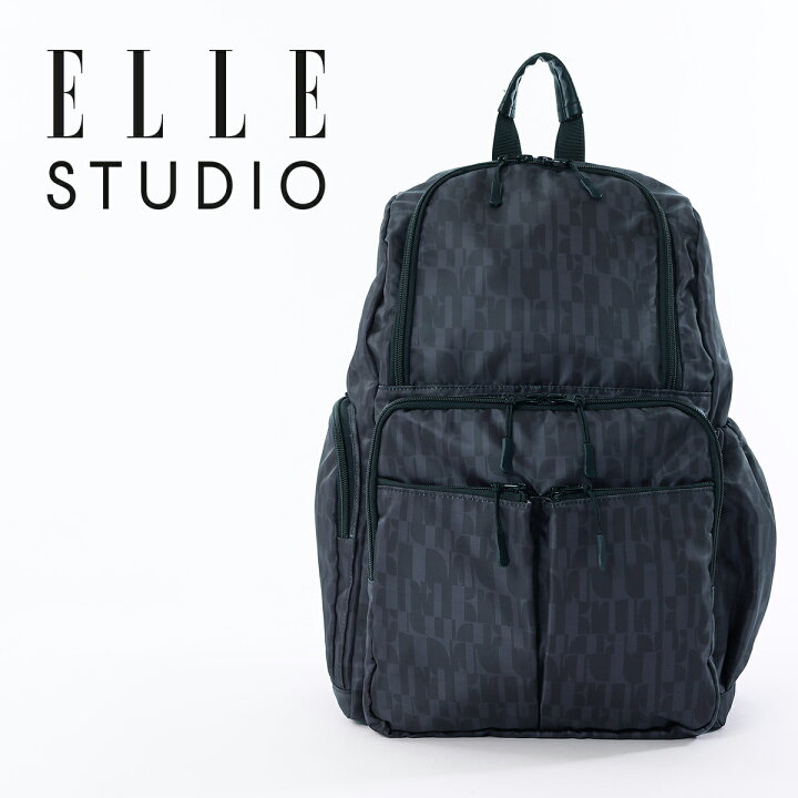 楽天市場】マザーズリュック マザーズバッグ ELLE モノグラム 自立式 