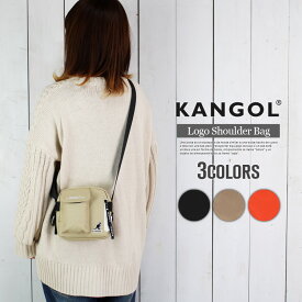 ショルダーバッグ レディース カンゴール ショルダーバッグ レディース 斜めがけ ポシェット かわいい おしゃれ ブランド KANGOL ミニショルダー 斜めがけバッグ フェス 海外 旅行 トラベル サブバッグ ショルダーポーチ サコッシュ シンプル 黒 ブラック オレンジ ベージュ