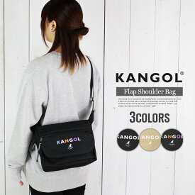 カンゴール ショルダーバッグ レディース ミニショルダーバッグ レディース 斜めがけ 女の子 かわいい KANGOL フラップショルダーバッグ 斜めがけバッグ 通学 軽量 軽い おしゃれ 大容量 カジュアル 旅行 トラベル バッグ 鞄 アウトドア 無地 シンプル 黒 ブラック ベージュ