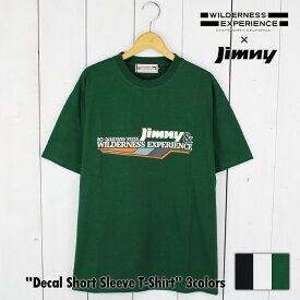 ジムニー Tシャツ JA11 ウィルダネスエクスペリエンス ジムニー tシャツ メンズ 半袖Tシャツ メンズ SUZUKI スズキ JIMNY ジムニー コラボTシャツ 半T カットソー クルーネック Tシャツ 半袖 綿100% ジムニーステッカー Tシャツ トップス アウトドア キャンプ フェス 夏 服装