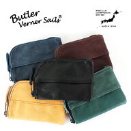 Butler Verner Sails ティッシュポーチ メンズ 小物入れ ピルケース 本革 馬革 ホースレザー マルチケー…