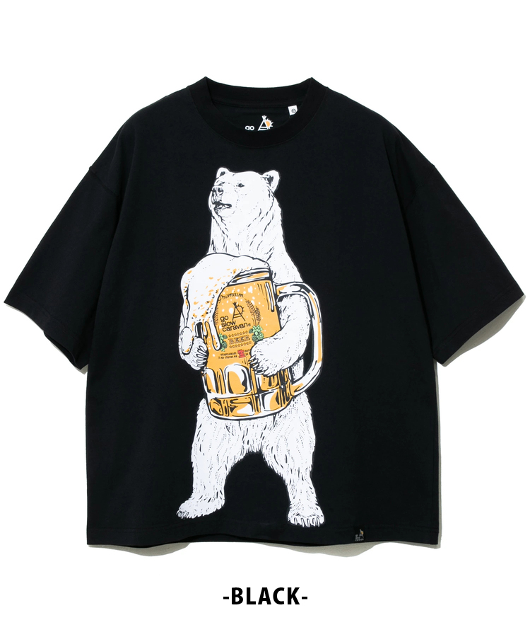 楽天市場】ゴースローキャラバン tシャツ メンズ クマ 白くま 熊 半袖T