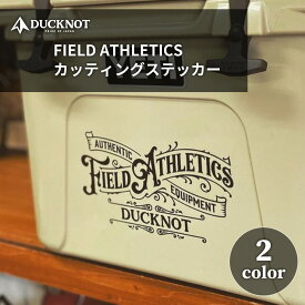 DUCKNOT ダックノット FIELD ATHLETICS カッティングステッカー シール デカール 車 ロゴ ロゴステッカー 装飾 車 アウトドア キャンプ ソロキャンプ ソロ 送料無料