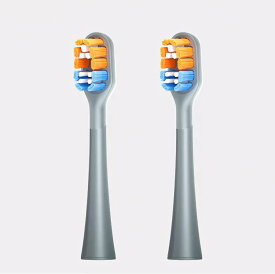 RANVOO AirJet X3電動歯ブラシ 交換用ブラシヘッド 柔らかめ 360度全面洗浄 歯垢除去 防カビ 抗菌 歯周病予防 口内ケア