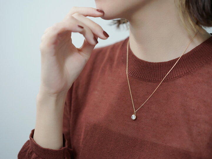 楽天市場】【3/28午後値上げ実施】 K18 ダイヤモンド ネックレス 1.0ct  