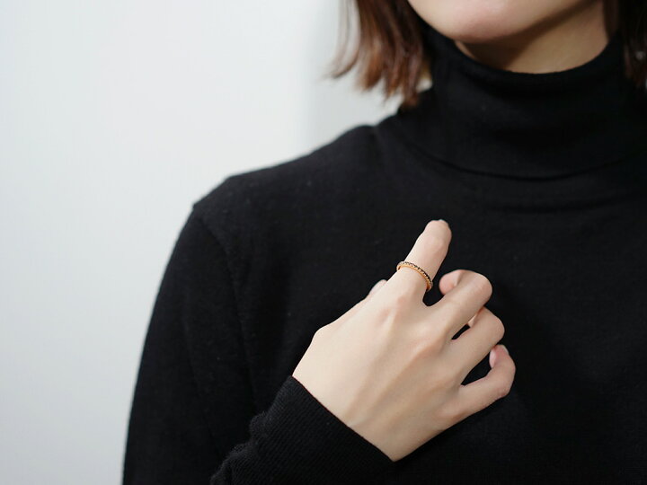 楽天市場】K18 ブラックダイヤモンド フルエタニティ リング 0.5ct 