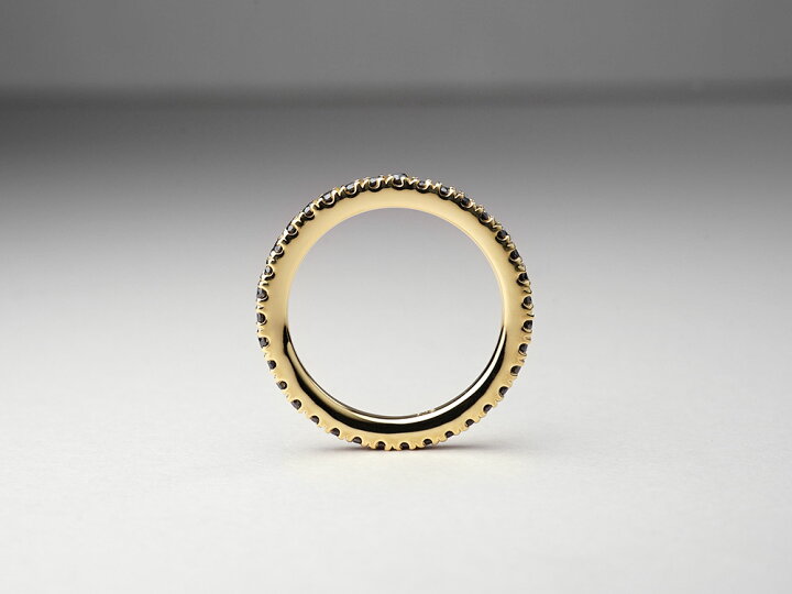 楽天市場】K18 ブラックダイヤモンド フルエタニティ リング 0.5ct 