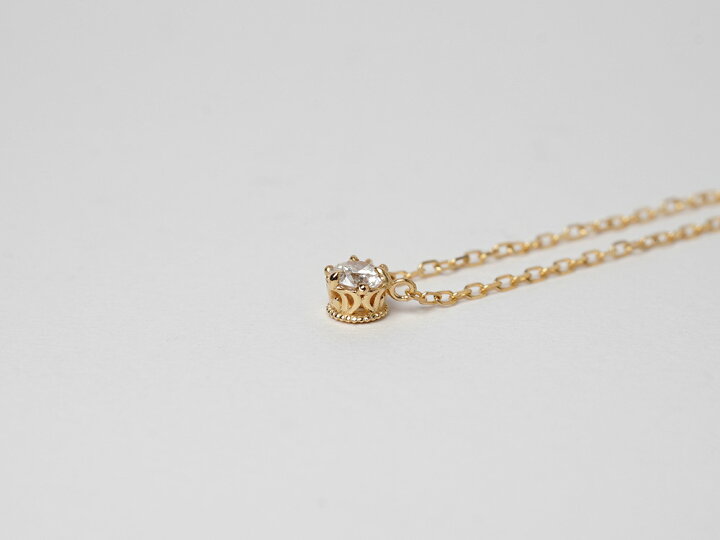 楽天市場】K18 ダイヤモンド ネックレス 0.1ct クラウン 女性 