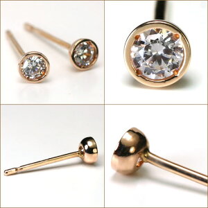 【楽天市場】K18 ダイヤモンド スタッド ピアス 0.1ct(H/SIクラス) シンプルで飽きのこないベーシックなデザイン ダイヤ セカンド