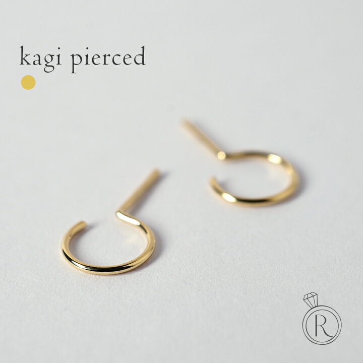 楽天市場】K18 kagi ピアス 18k 18金 レディース ジュエリー シンプル 