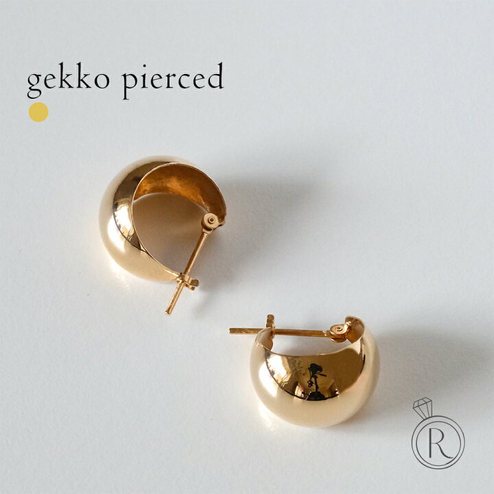 楽天市場】K18 ゲッコー ピアス gekko フープピアス レディース K18 地 