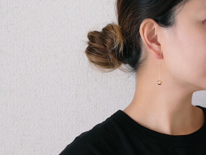楽天市場】【3/28午後値上げ実施】 K18 ボール フック ピアス 8mm 