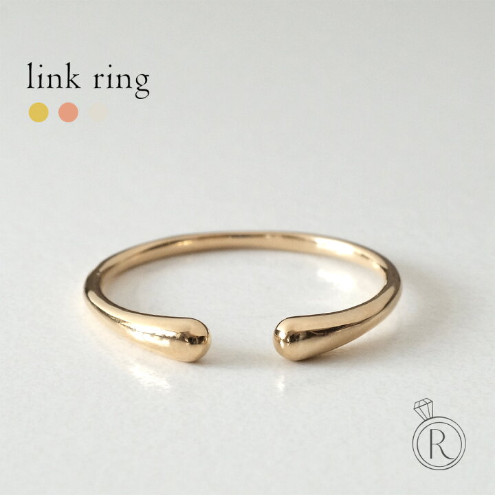 楽天市場】K18 リンク リング レディース リング 地金 指輪 ring 18k 