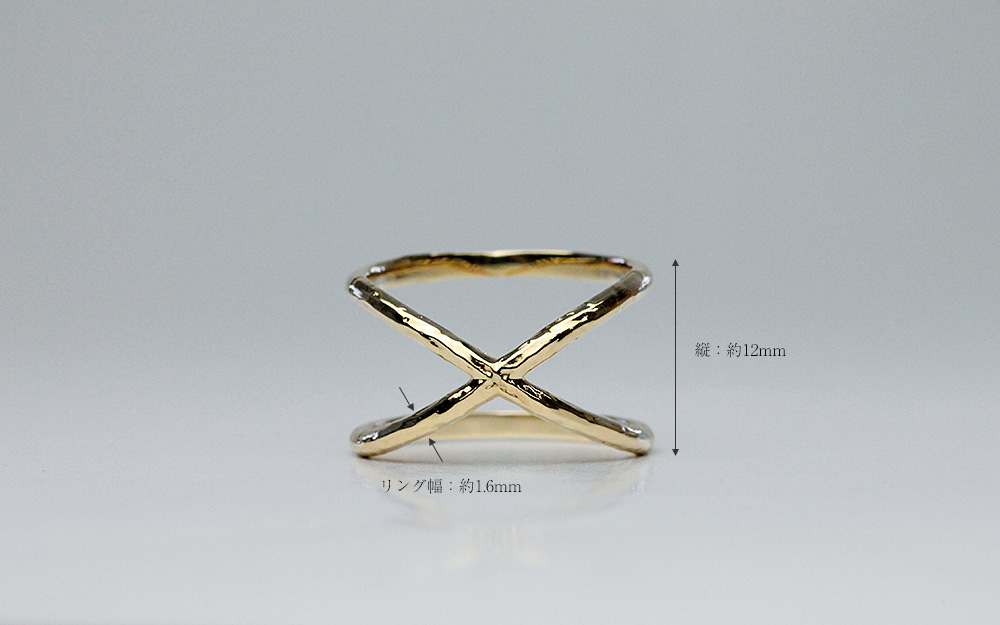 K18 ザ エックス リング おとなの格好良さを。 K18 リング 地金 指輪 ring 18k 18金 ゴールド プレゼント 女性 ギフト  プラチナ可 代引不可 シンプル ラパポート | RAPA