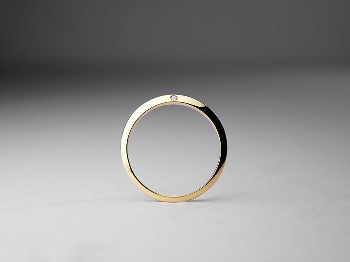 楽天市場】K18 ブリージョ リング Brillo ring 三日月のかたちの様な 