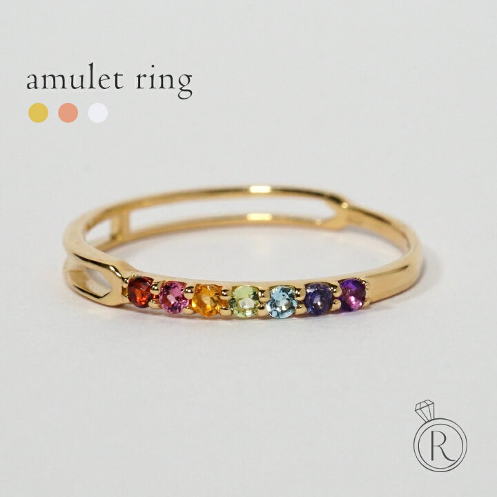 楽天市場】K18 アミュレット リング レディース 18K 18金 アミュレット  