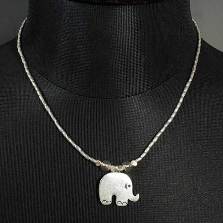 楽天市場】カレン族シルバー ゾウ（象） 伝統模様 ネックレス : 民族  