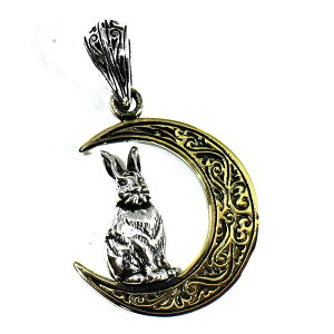 【goodvibrations】月の兎(ウサギ) お守り シルバー ペンダントトップ グッドバイブレーション【メール便対応可】